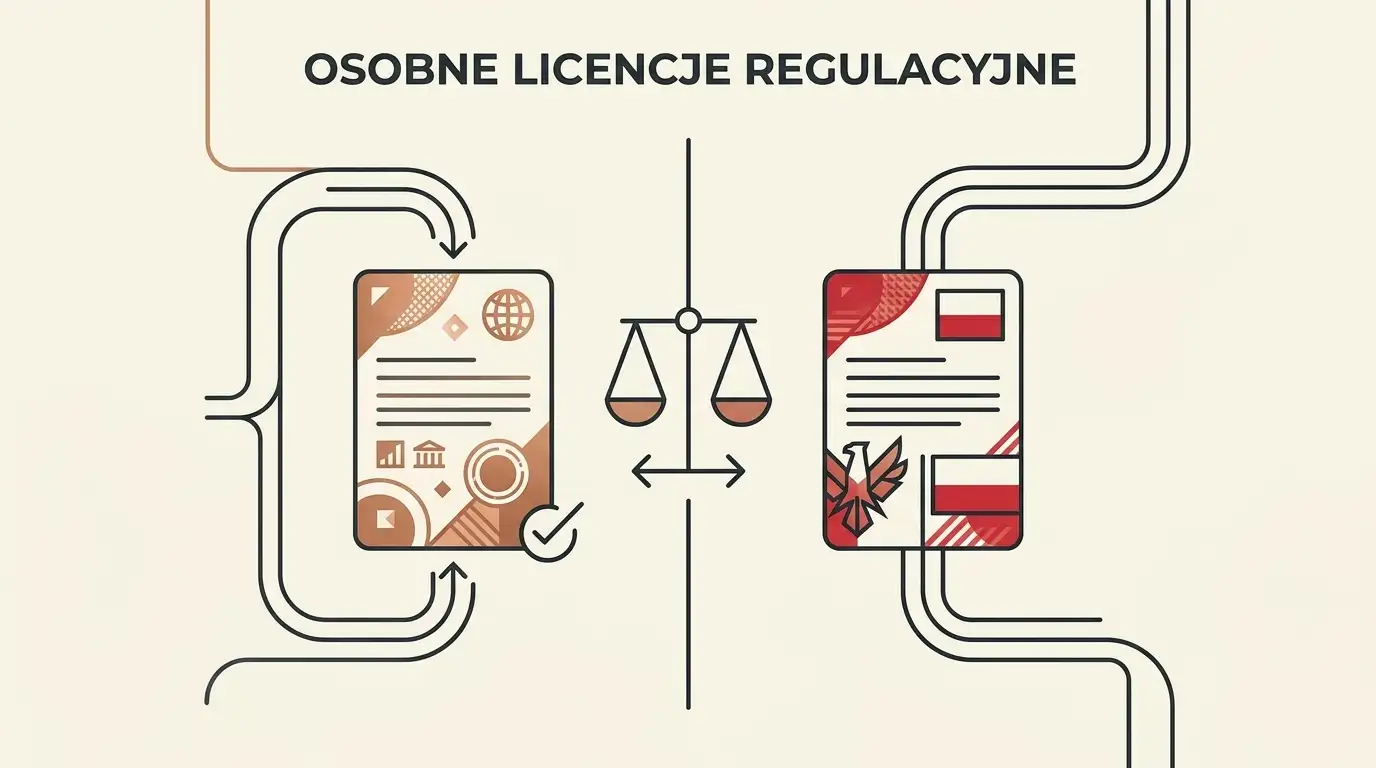 Schemat różnicy między zagraniczną licencją kasyna a polską autoryzacją